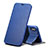 Leather Case Stands Flip Cover for Apple iPhone Xs Blue