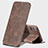 Leather Case Stands Flip Cover for Apple iPhone Xs Brown