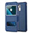 Leather Case Stands Flip Cover for Huawei Honor 5C Blue