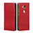 Leather Case Stands Flip Cover for Huawei Honor 5X Red