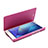 Leather Case Stands Flip Cover for Huawei Honor 7 Pink