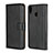 Leather Case Stands Flip Cover for Huawei Honor 8X Black