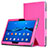 Leather Case Stands Flip Cover for Huawei MediaPad M3 Lite Hot Pink