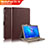 Leather Case Stands Flip Cover for Huawei MediaPad T3 10 AGS-L09 AGS-W09 Brown