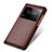 Leather Case Stands Flip Cover for Huawei Nova Plus Brown