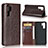 Leather Case Stands Flip Cover for Huawei P30 Pro New Edition Brown