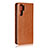 Leather Case Stands Flip Cover for Huawei P30 Pro Orange