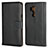 Leather Case Stands Flip Cover for LG G7 Black