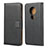 Leather Case Stands Flip Cover for Nokia 6.2 Black