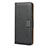 Leather Case Stands Flip Cover for Nokia 6.2 Black