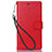 Leather Case Stands Flip Cover for Nokia X3 Red