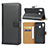 Leather Case Stands Flip Cover for Samsung Galaxy A20 Black