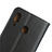 Leather Case Stands Flip Cover for Samsung Galaxy A20 Black