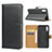 Leather Case Stands Flip Cover for Samsung Galaxy A30S Black