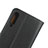 Leather Case Stands Flip Cover for Samsung Galaxy A30S Black