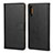 Leather Case Stands Flip Cover for Samsung Galaxy A90 5G Black