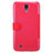 Leather Case Stands Flip Cover for Samsung Galaxy Mega 6.3 i9200 i9205 Red