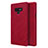 Leather Case Stands Flip Cover for Samsung Galaxy Note 9 Red