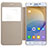 Leather Case Stands Flip Cover for Samsung Galaxy On5 (2016) G570 G570F Gold