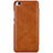 Leather Case Stands Flip Cover for Xiaomi Mi 5S 4G Brown