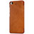 Leather Case Stands Flip Cover for Xiaomi Mi 5S 4G Brown