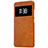 Leather Case Stands Flip Cover for Xiaomi Mi 5S 4G Brown