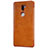 Leather Case Stands Flip Cover for Xiaomi Mi 5S Plus Brown