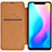 Leather Case Stands Flip Cover for Xiaomi Mi 8 Brown