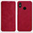 Leather Case Stands Flip Cover for Xiaomi Mi 8 Red