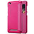 Leather Case Stands Flip Cover for Xiaomi Redmi 4A Hot Pink