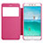 Leather Case Stands Flip Cover for Xiaomi Redmi 4X Hot Pink