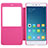 Leather Case Stands Flip Cover for Xiaomi Redmi Note 4 Hot Pink