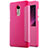 Leather Case Stands Flip Cover for Xiaomi Redmi Note 4 Standard Edition Hot Pink