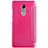 Leather Case Stands Flip Cover for Xiaomi Redmi Note 4X Hot Pink