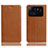 Leather Case Stands Flip Cover H02P Holder for Xiaomi Mi 11 Ultra 5G Light Brown