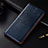 Leather Case Stands Flip Cover H03 Holder for Apple iPhone 14 Pro Blue