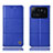 Leather Case Stands Flip Cover H04P Holder for Xiaomi Mi 11 Ultra 5G Blue