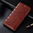 Leather Case Stands Flip Cover H05 Holder for Apple iPhone 13 Pro Max Light Brown