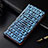 Leather Case Stands Flip Cover H07 Holder for Apple iPhone 13 Blue