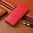 Leather Case Stands Flip Cover H09 Holder for Apple iPhone 14 Pro Red