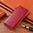 Leather Case Stands Flip Cover H19 Holder for Apple iPhone 14 Plus Red