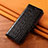 Leather Case Stands Flip Cover H23 Holder for Apple iPhone 14 Black