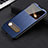 Leather Case Stands Flip Cover H24 Holder for Apple iPhone 14 Pro Blue