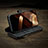 Leather Case Stands Flip Cover H26 Holder for Apple iPhone 15