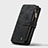 Leather Case Stands Flip Cover H27 Holder for Apple iPhone 15 Black