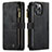 Leather Case Stands Flip Cover H27 Holder for Apple iPhone 16 Pro