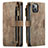 Leather Case Stands Flip Cover H28 Holder for Apple iPhone 14