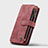 Leather Case Stands Flip Cover H28 Holder for Apple iPhone 16 Pro Max Red