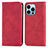Leather Case Stands Flip Cover H30 Holder for Apple iPhone 13 Pro Max Red