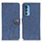 Leather Case Stands Flip Cover Holder A01D for Motorola Moto Edge 20 Pro 5G Blue